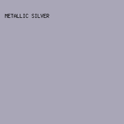 A9A6B7 - Metallic Silver color image preview
