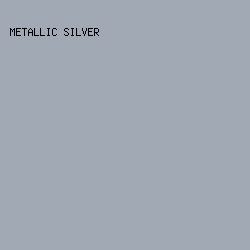 a1a9b4 - Metallic Silver color image preview