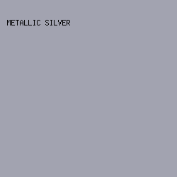 a2a3b0 - Metallic Silver color image preview