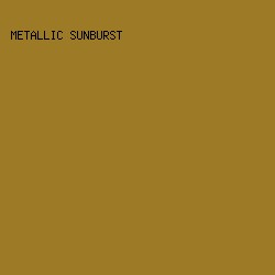 9C7A26 - Metallic Sunburst color image preview