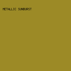 9C8A26 - Metallic Sunburst color image preview