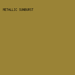 9a8336 - Metallic Sunburst color image preview