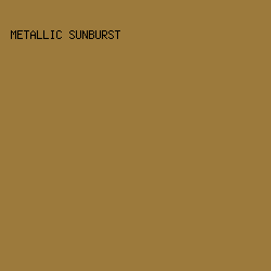 9c7a3c - Metallic Sunburst color image preview