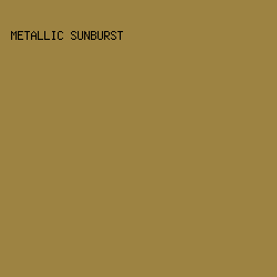9d8342 - Metallic Sunburst color image preview