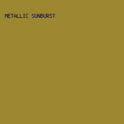 9d8731 - Metallic Sunburst color image preview
