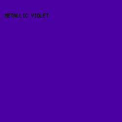 4a00a3 - Metallic Violet color image preview