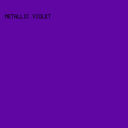 5F06A3 - Metallic Violet color image preview