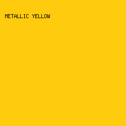 FFCB0E - Metallic Yellow color image preview