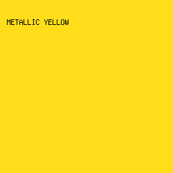 FFDD1A - Metallic Yellow color image preview