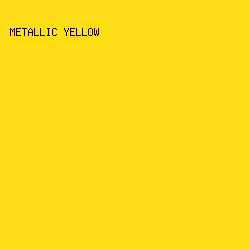 FFDE17 - Metallic Yellow color image preview