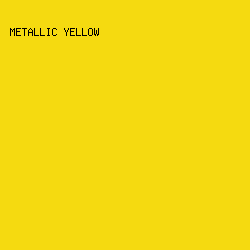 f5da10 - Metallic Yellow color image preview