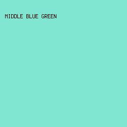 80E6D2 - Middle Blue Green color image preview
