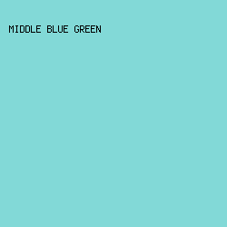 82D9D7 - Middle Blue Green color image preview