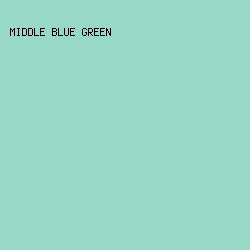 97D9C6 - Middle Blue Green color image preview