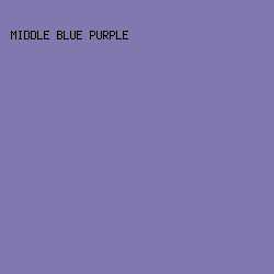 8377B0 - Middle Blue Purple color image preview