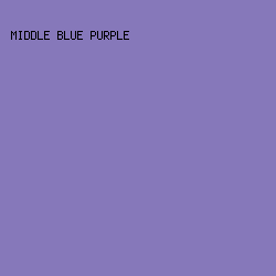8678ba - Middle Blue Purple color image preview