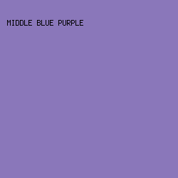8A77BA - Middle Blue Purple color image preview