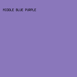 8a77bb - Middle Blue Purple color image preview