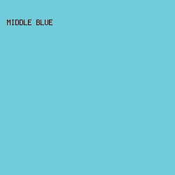 72CBDB - Middle Blue color image preview