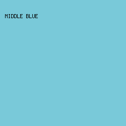 79C9D9 - Middle Blue color image preview