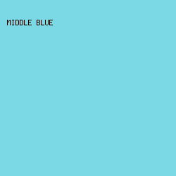 7BD9E6 - Middle Blue color image preview