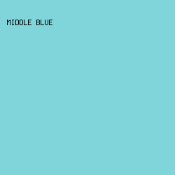 80D5DB - Middle Blue color image preview