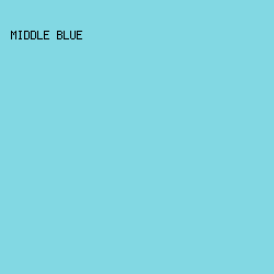 82d8e3 - Middle Blue color image preview