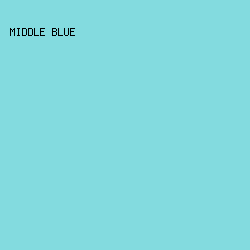 83dbdf - Middle Blue color image preview
