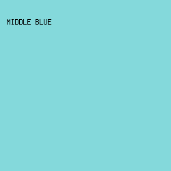 84D9DB - Middle Blue color image preview