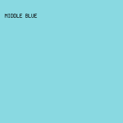 89d9e1 - Middle Blue color image preview