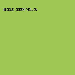 9FC753 - Middle Green Yellow color image preview