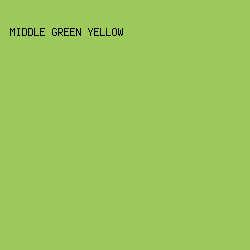 9cc95c - Middle Green Yellow color image preview