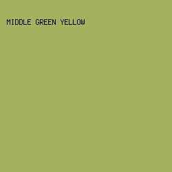 A6B15F - Middle Green Yellow color image preview