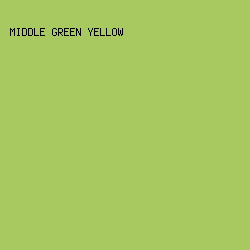 A8C95F - Middle Green Yellow color image preview