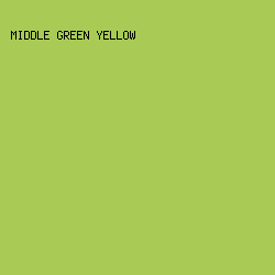 A9CB56 - Middle Green Yellow color image preview