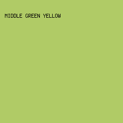 B0CB66 - Middle Green Yellow color image preview