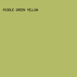 B3BB66 - Middle Green Yellow color image preview