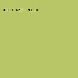 B8C667 - Middle Green Yellow color image preview