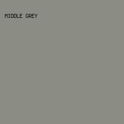 8b8c84 - Middle Grey color image preview