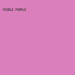 DD7EBD - Middle Purple color image preview