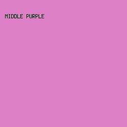 dd7fc6 - Middle Purple color image preview