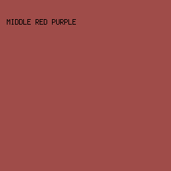 9f4c49 - Middle Red Purple color image preview