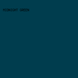 003D4E - Midnight Green color image preview