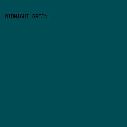 004c55 - Midnight Green color image preview