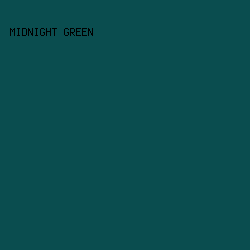 0a4d4f - Midnight Green color image preview