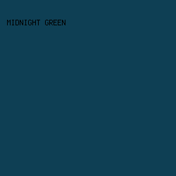 0e3f54 - Midnight Green color image preview