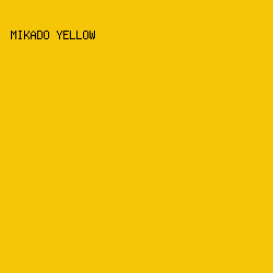 F5C508 - Mikado Yellow color image preview