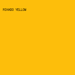 FDBE0B - Mikado Yellow color image preview