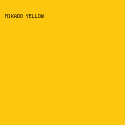 FEC70F - Mikado Yellow color image preview