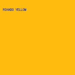 FFBC0E - Mikado Yellow color image preview